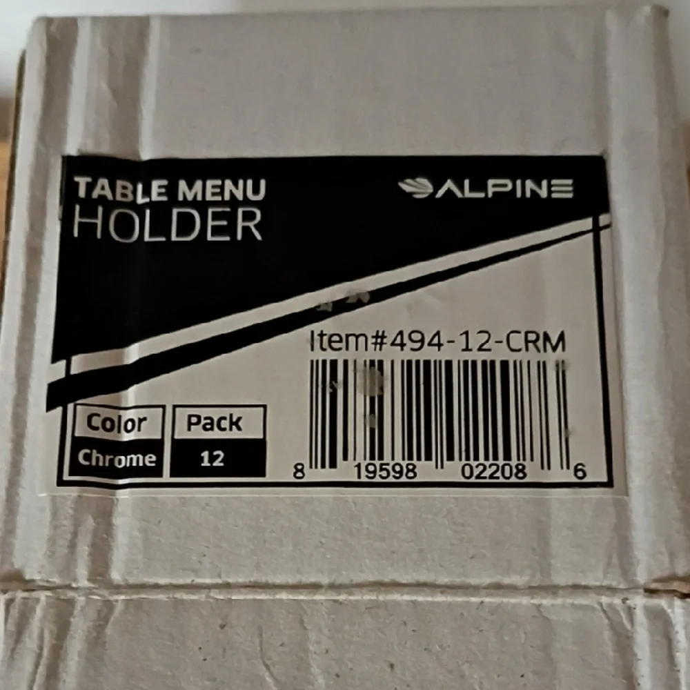 Alpine Silver Table Menu Stands - Picture 2 of 8